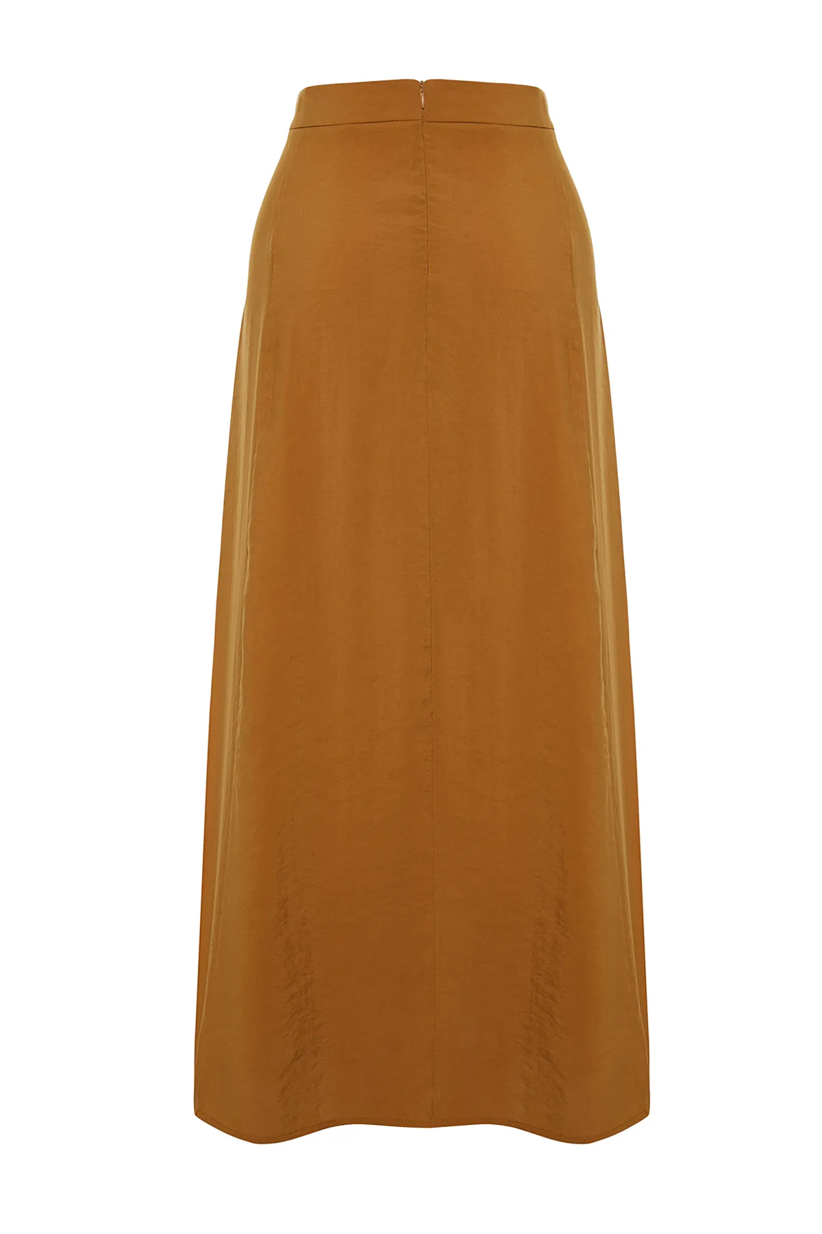 Trendyol Collection  Kamelfarbener, gewebter Maxirock in A-Linie mit Modalanteil TWOSS24ET00058