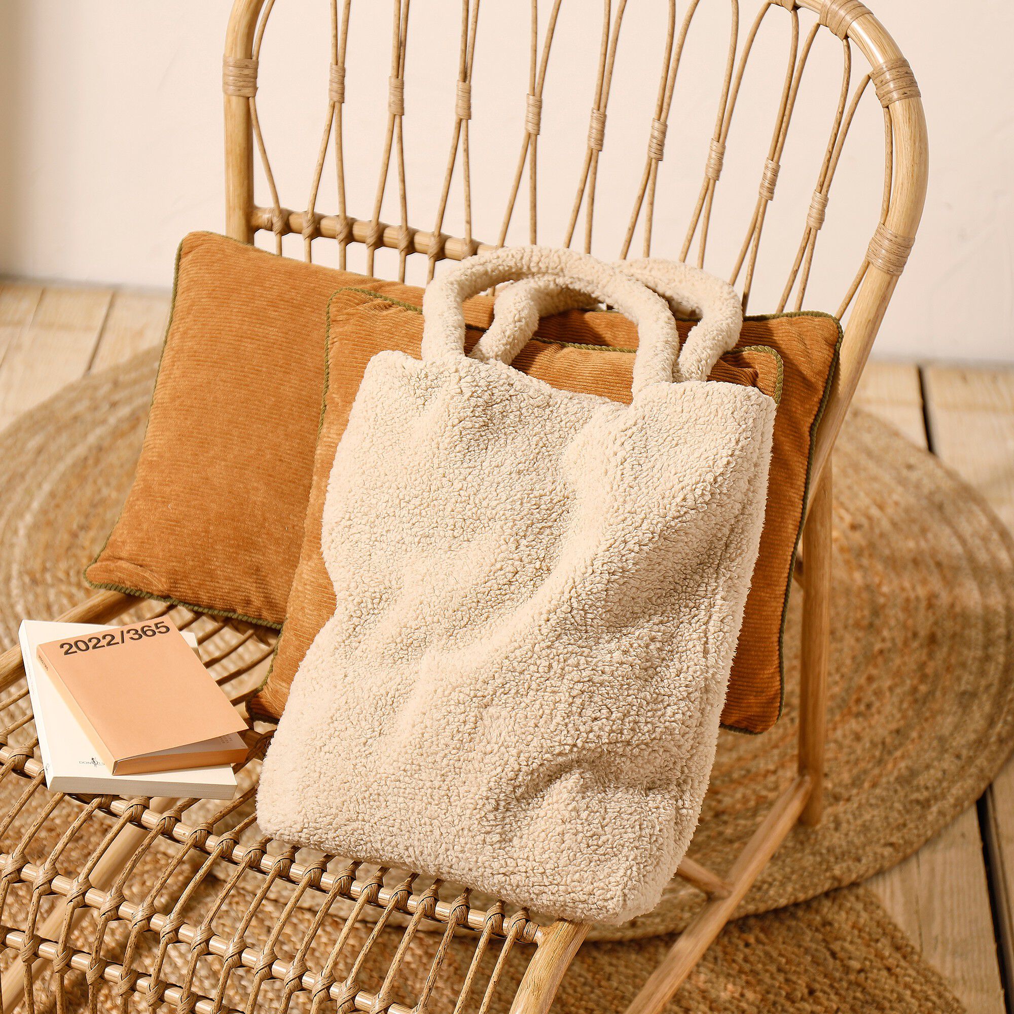 Sac tote-bag en sherpa Savana