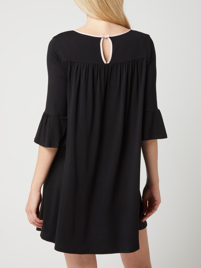 Pyjama mit Stretch-Anteil in schwarz