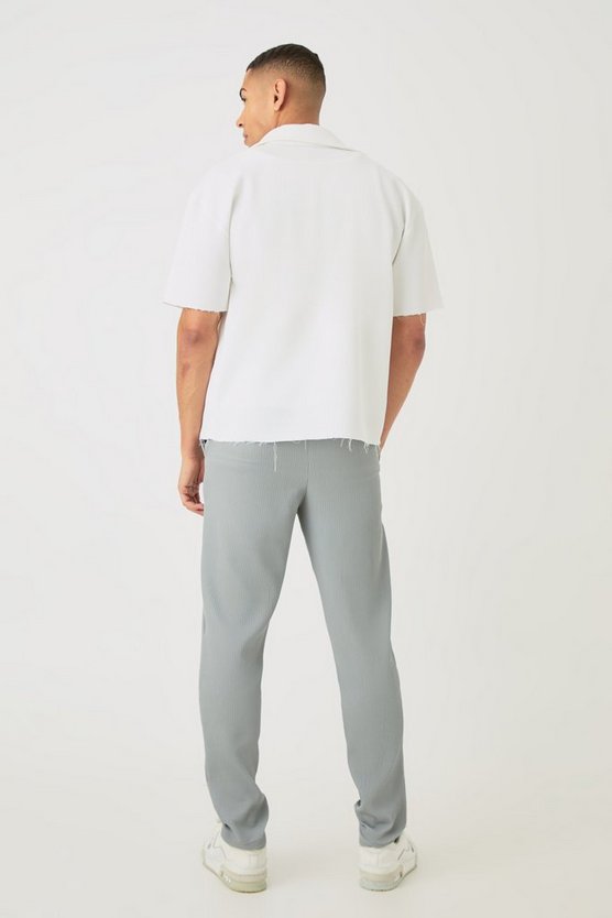 Slim-Fit Hose mit elastischem Bund