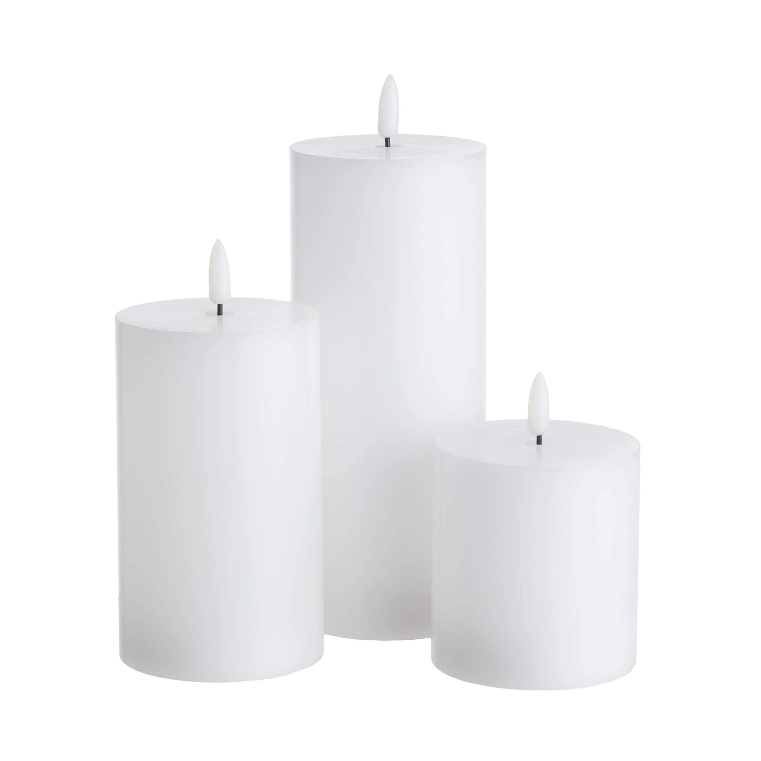 NORDIC LIGHT LED-Kerzen 3-tlg. mit Fernbedienung