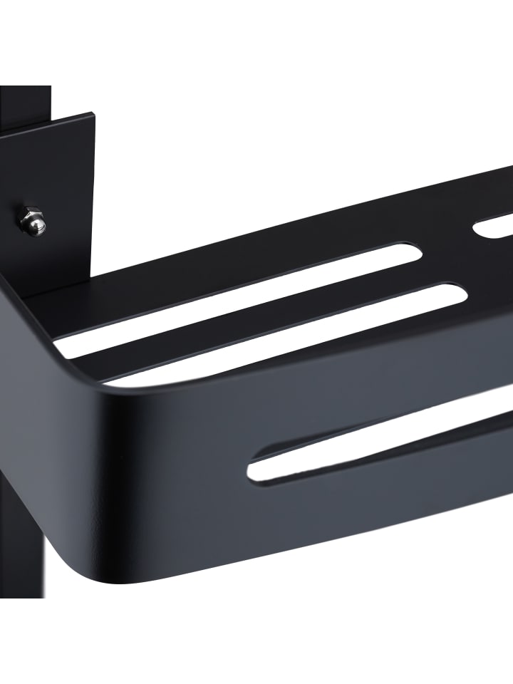 relaxdays Duschablage in Schwarz - (B)33 x (H)72,5 x (T)23 cm günstig kaufen onesize