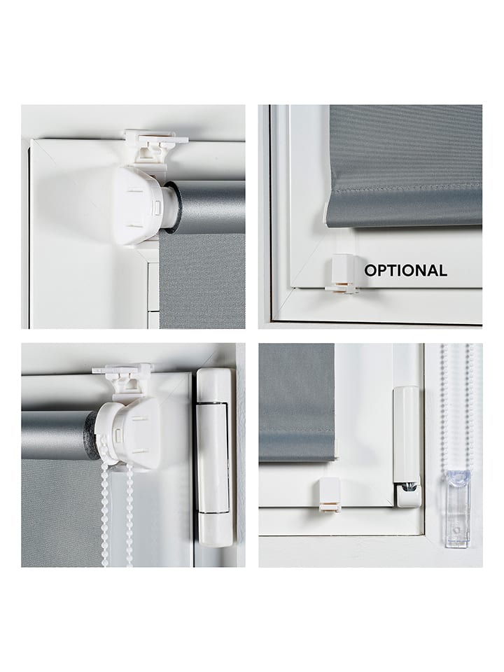 Selecta Stor Easyfix-Abdunklungsrollo in Silber günstig kaufen