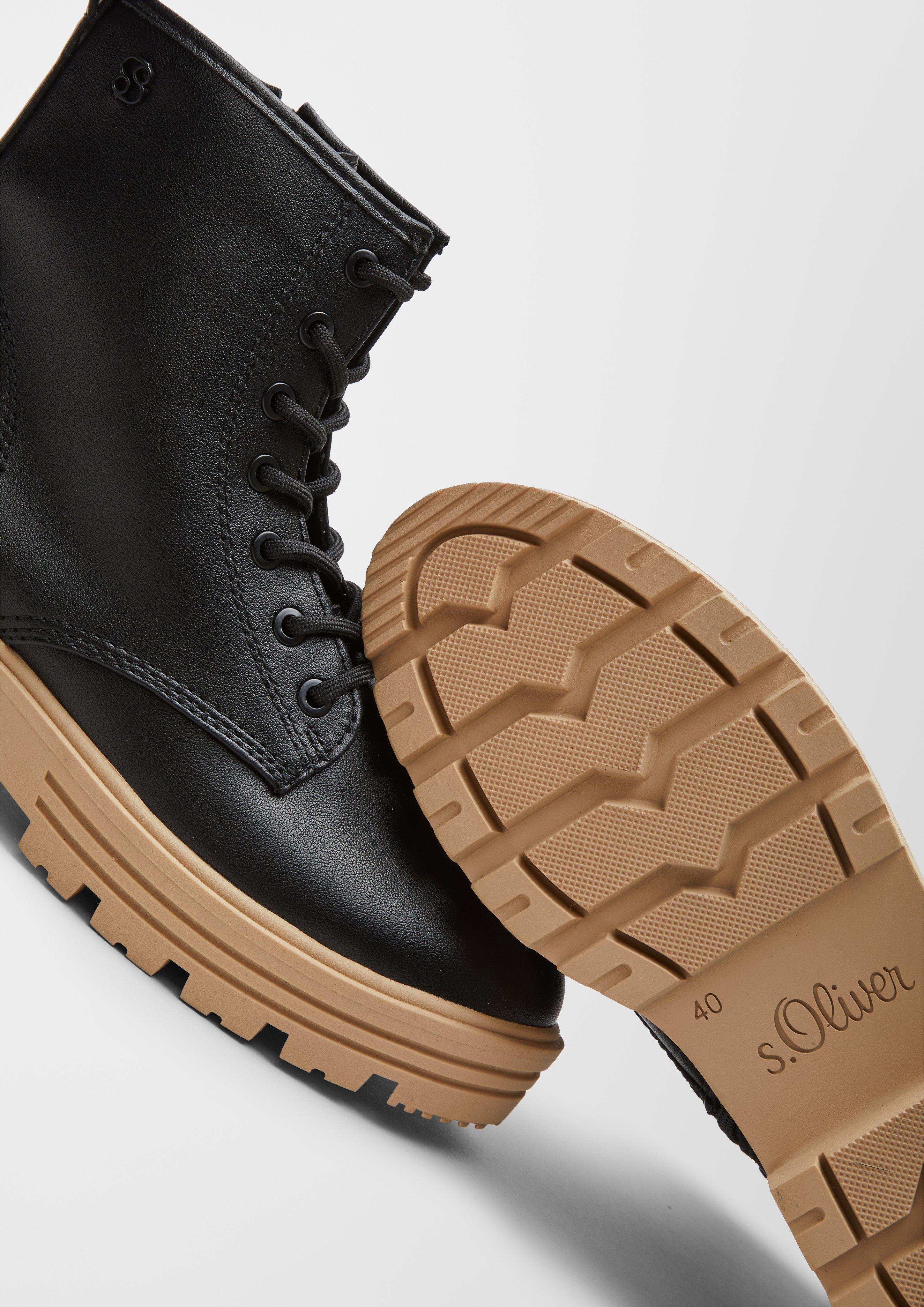 Schnürstiefel aus Kunstleder  6006494-001