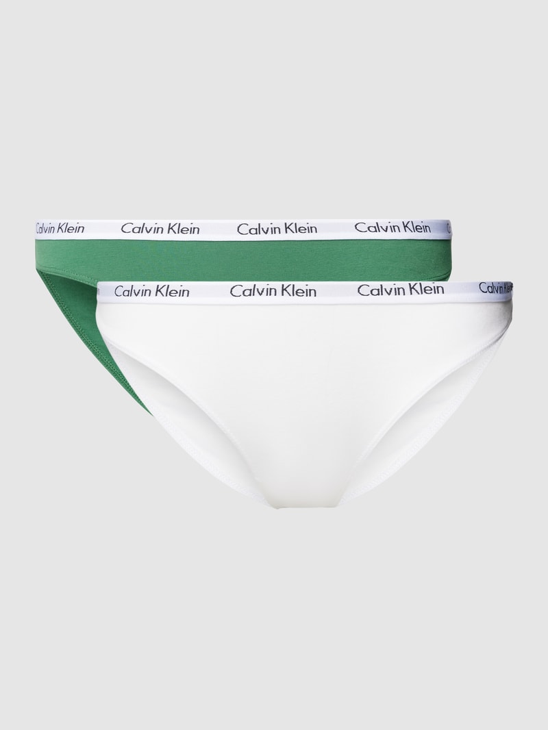 Slip mit Label-Stitching Modell 'CAROUSEL' im 3er-Pack in grün