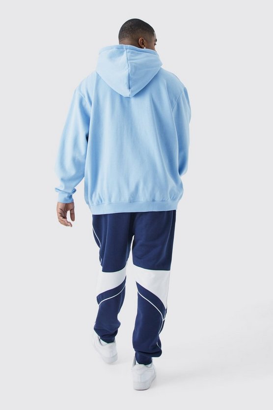 Plus Slim-Fit Colorblock Jogginghose