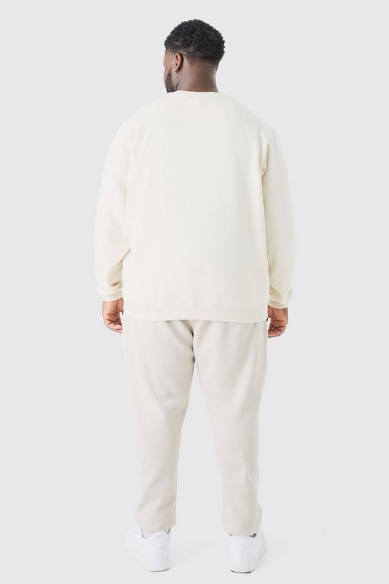 Plus Basic Rundhals-Sweatshirt