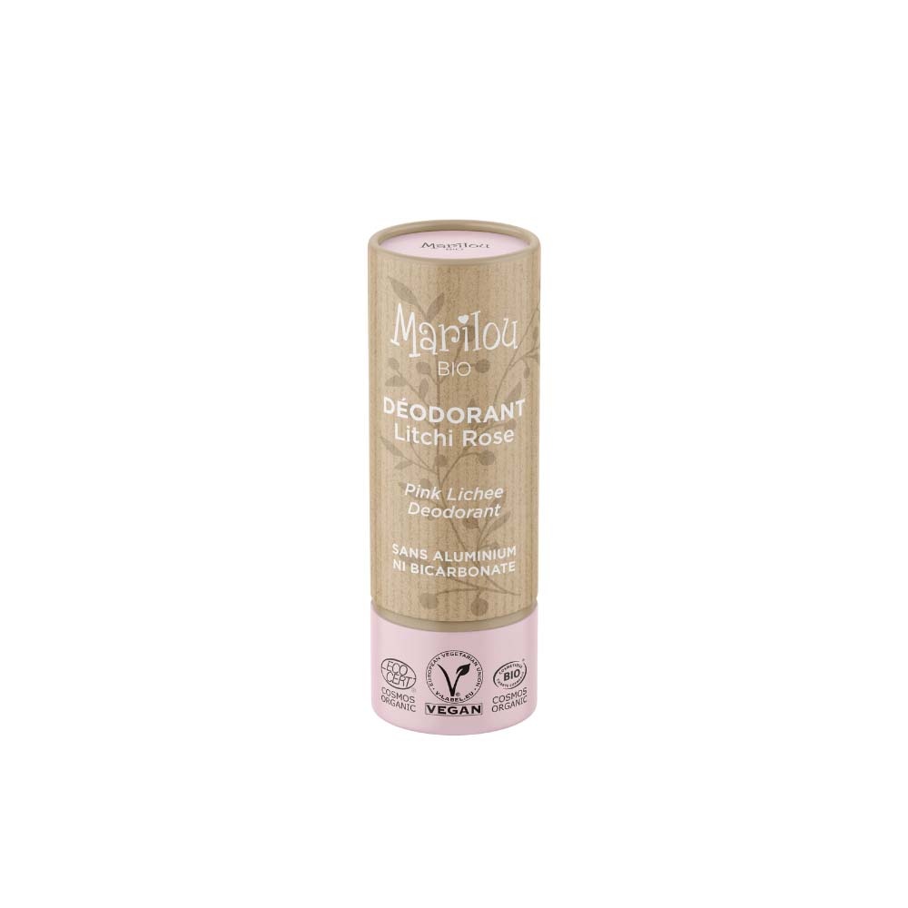 marilou bio Déodorant en stick Litchi Rose Déodorant solide