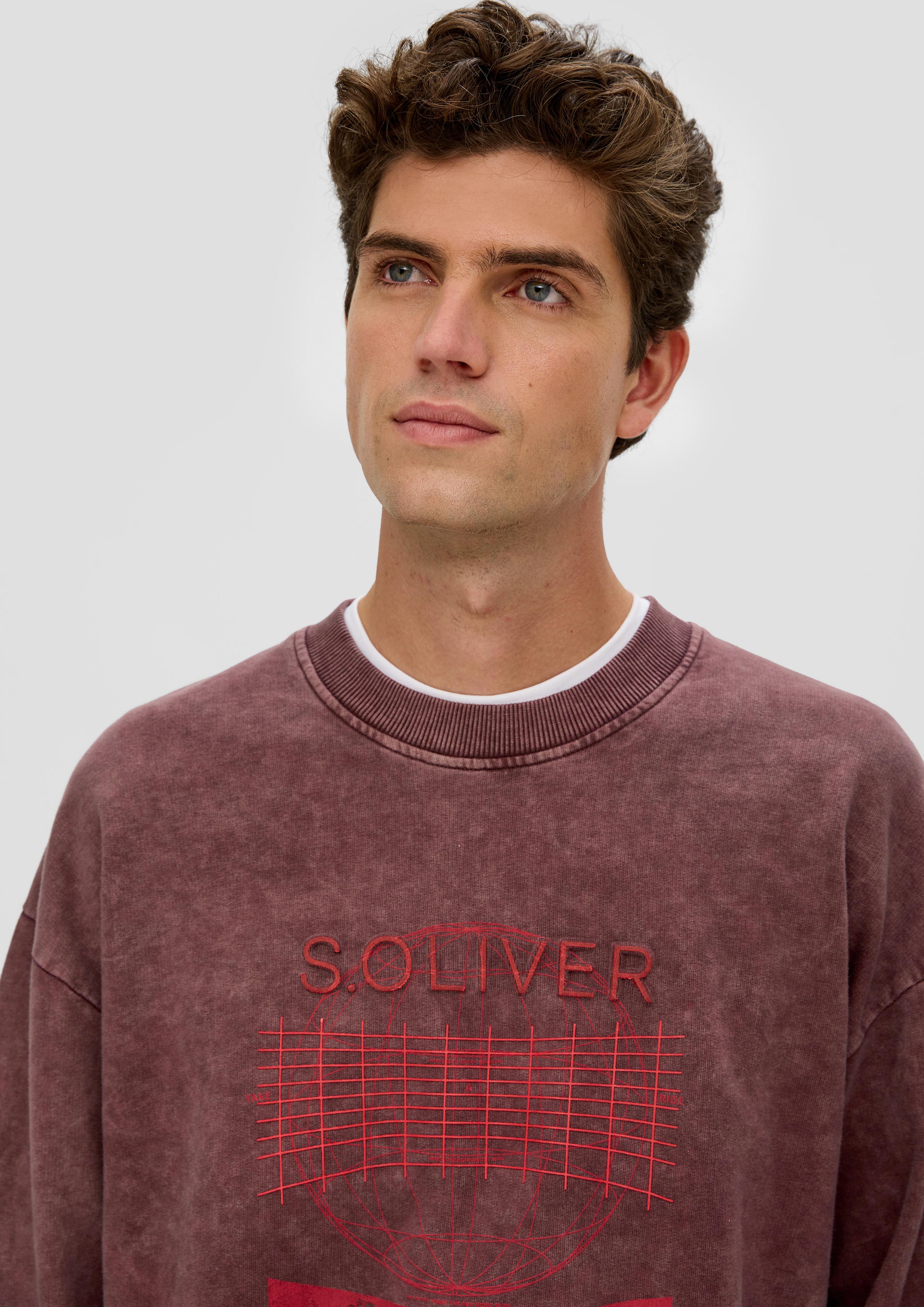 Gewaschenes Sweatshirt mit Grafik-Print  2135758-4960