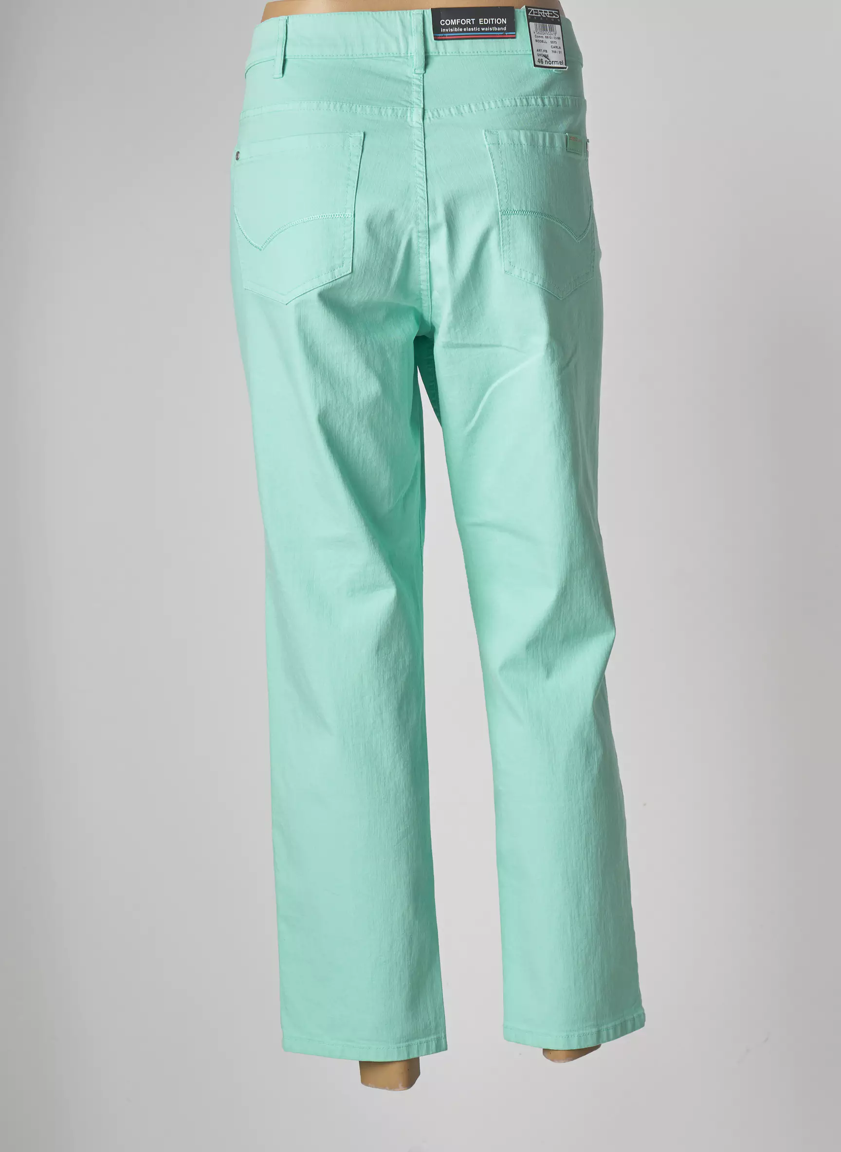 Zerres Pantalons Droits Femme couleur vert