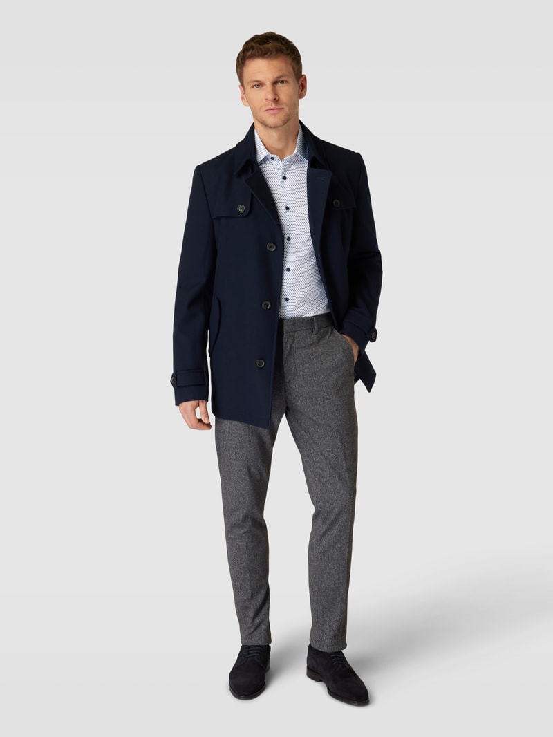 Body Fit Business-Hemd mit extra langem Arm in bleu