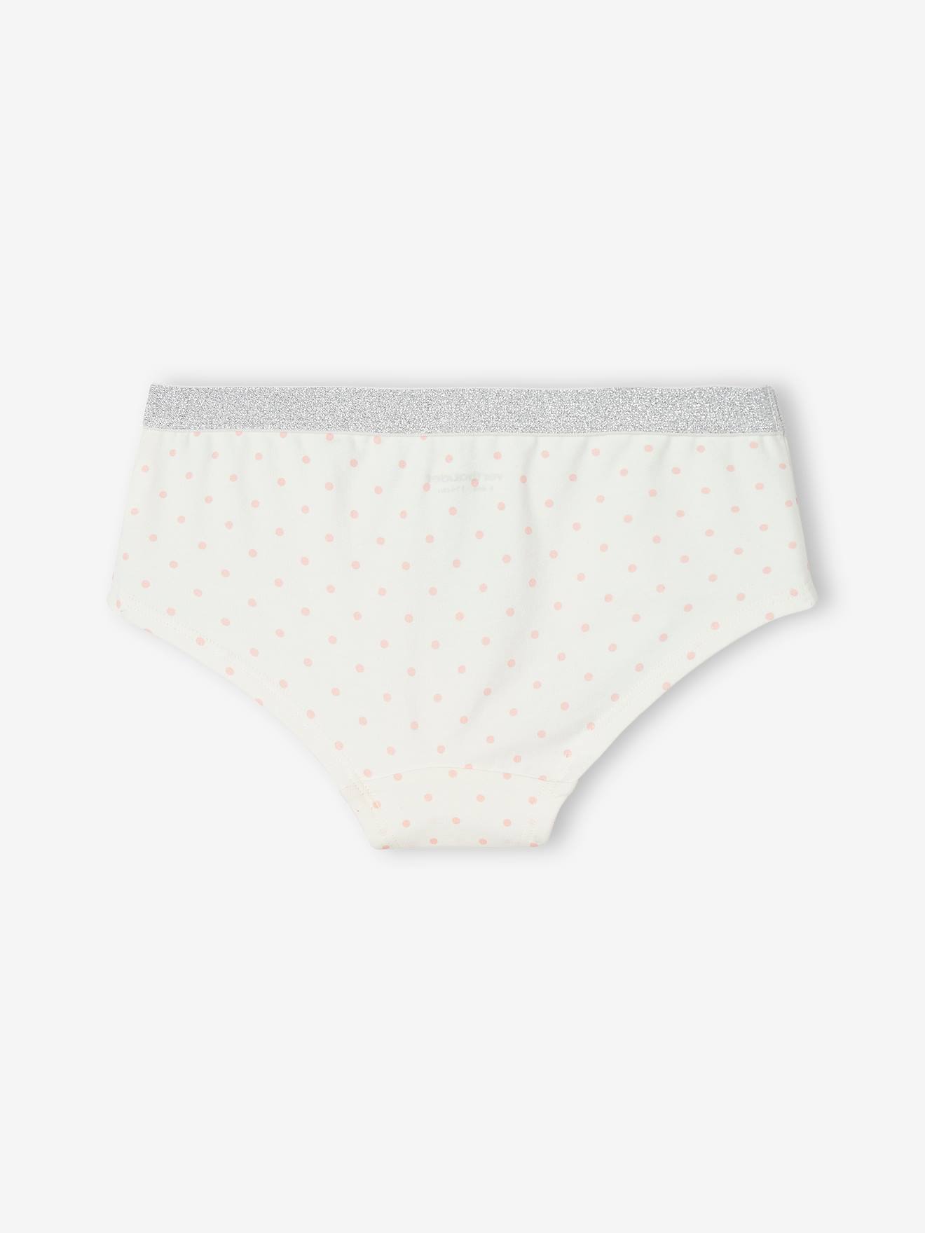 Vertbaudet 3er-Pack Mädchen Shortys - grau meliert