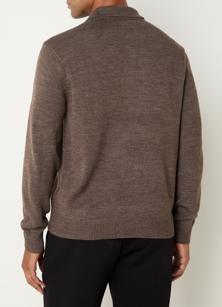 Polo en maille fine Armani Exchange, mélange de laine