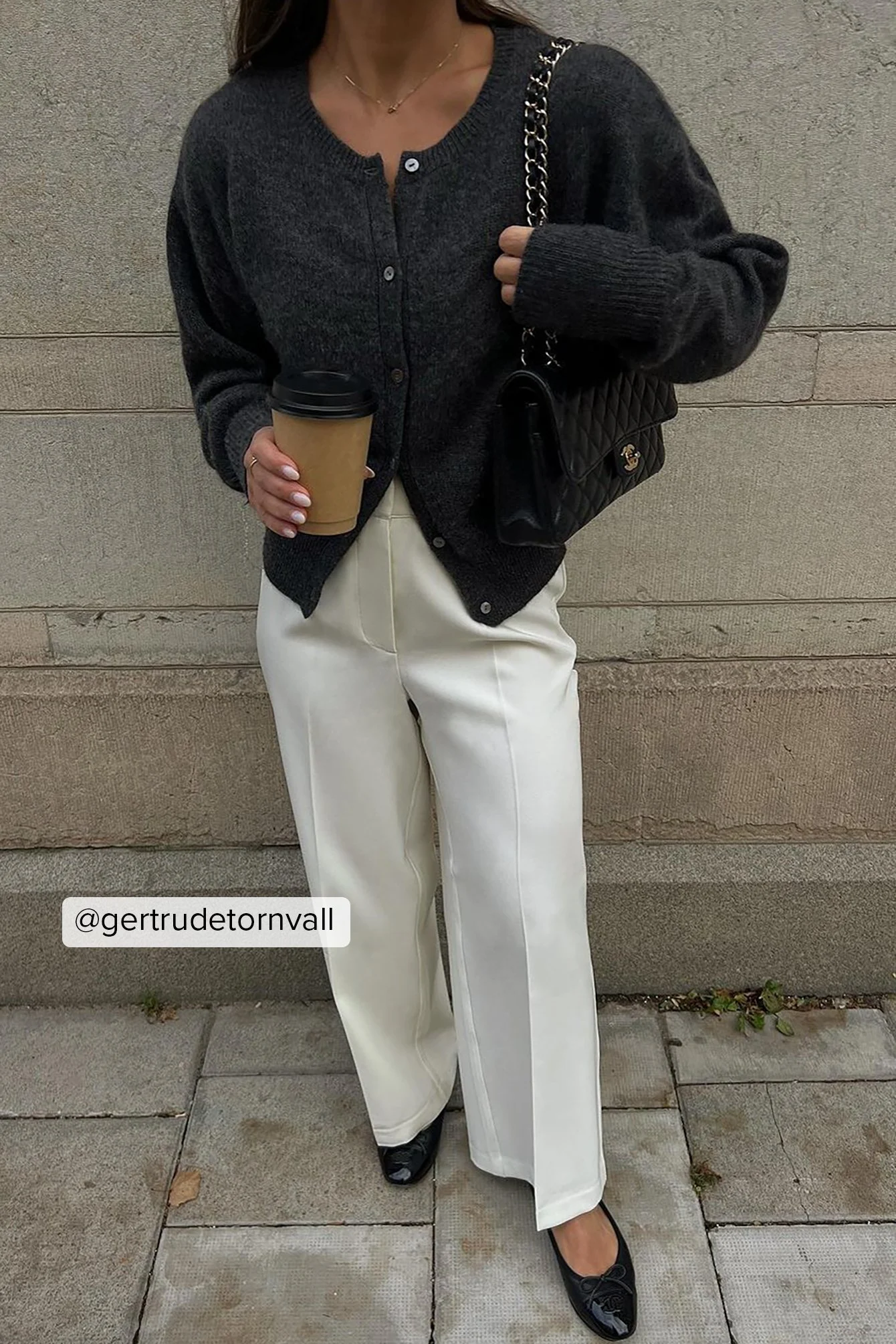 Cropped-Anzughose mit mittlerer Taille und geradem Bein