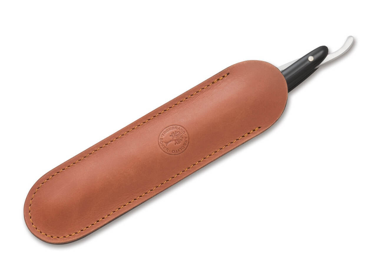 Leder-Stecketui Braun