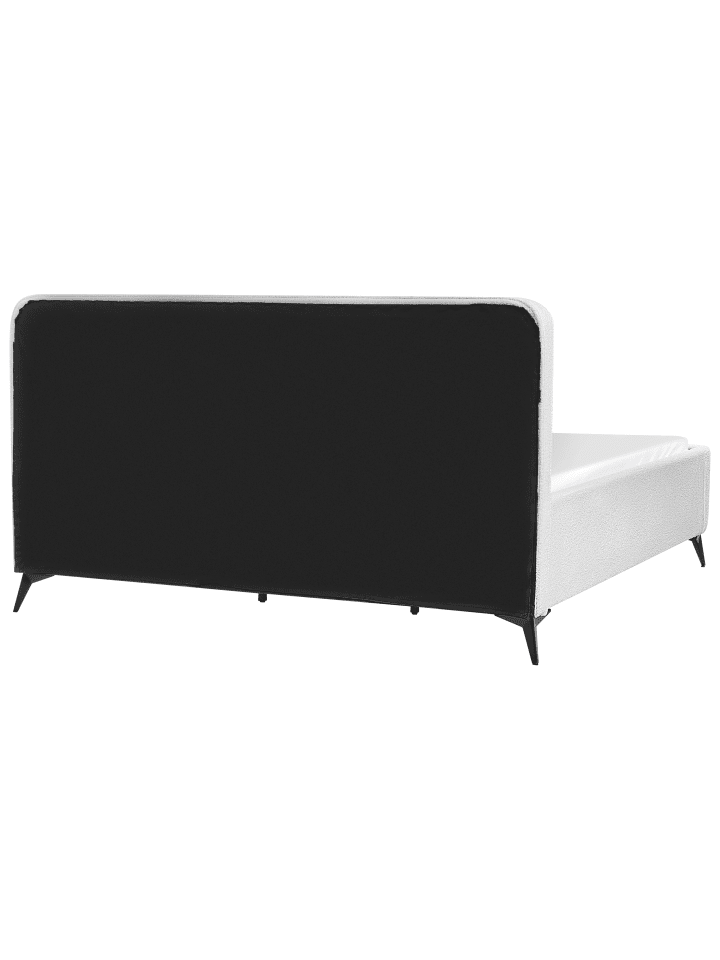 Beliani Doppelbett VALOGNES in Weiß/Schwarz - (W) 192 x (H) 109 x (L) 220 cm günstig kaufen onesize