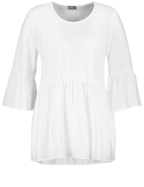 Ausgestellte Bluse mit Volants