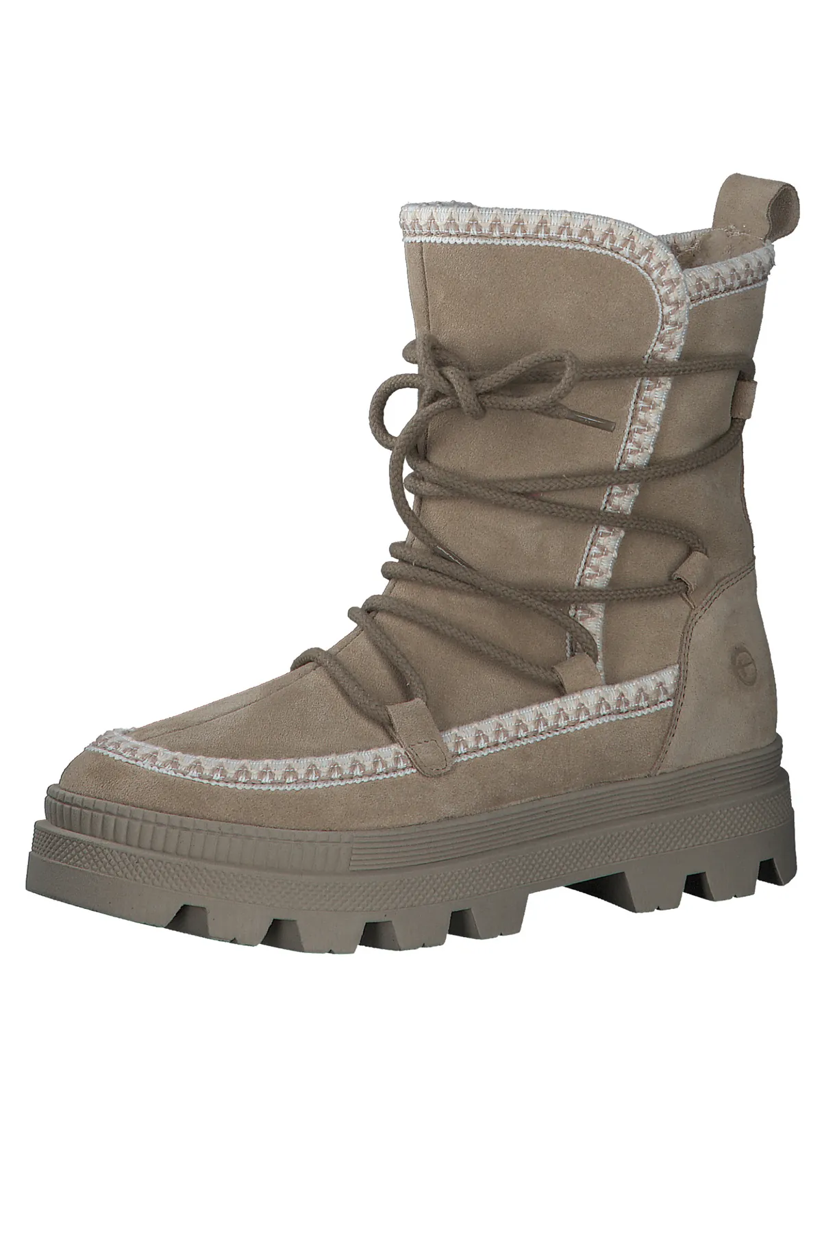Tamaris  Damen Stiefel Stiefel 1-26863-41 Beige 400 Beige Leder mit TOUCH-IT