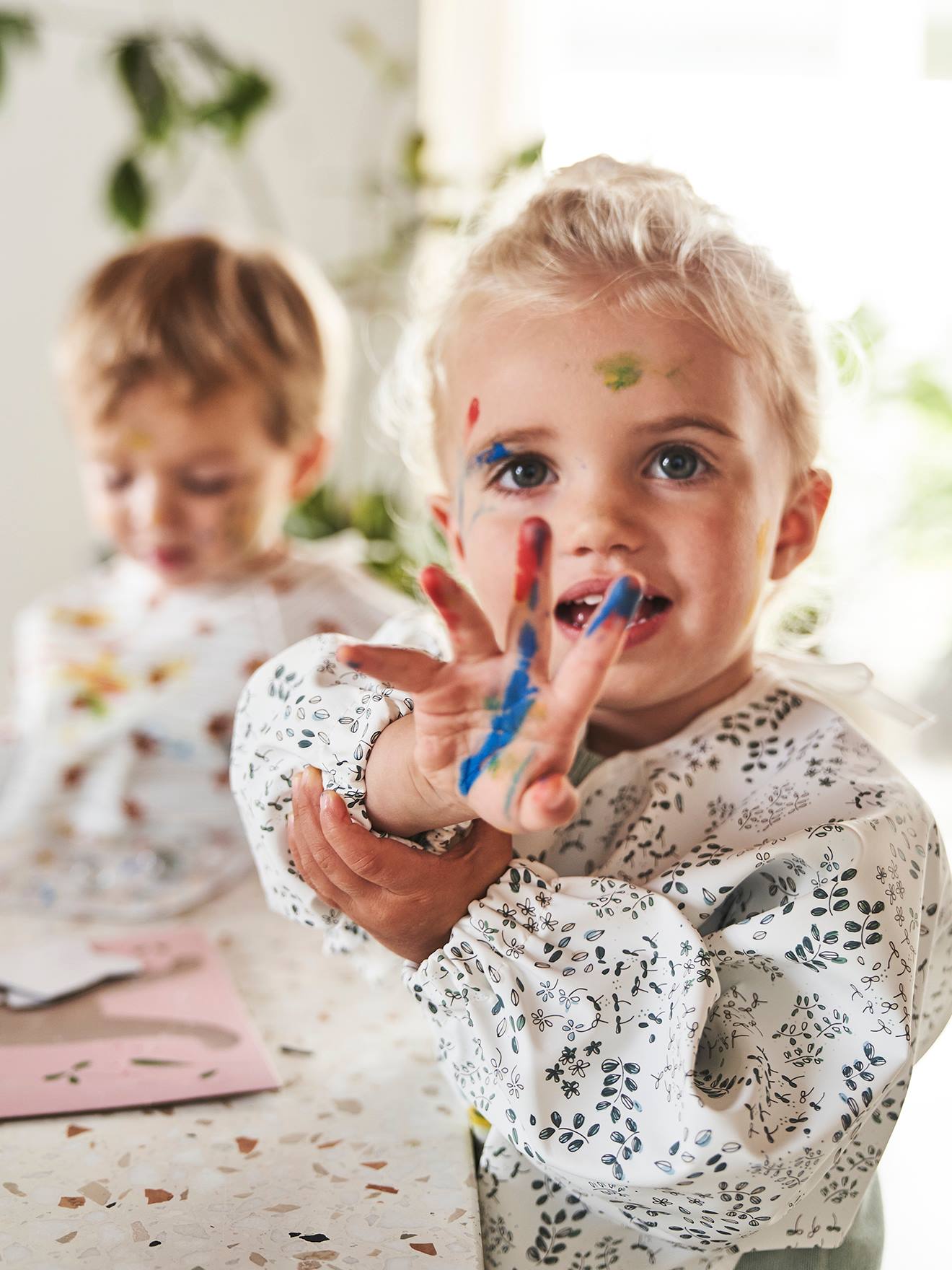 Vertbaudet Baby Ärmellätzchen - pudrig rosa