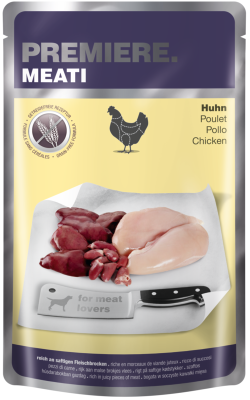 PREMIERE Hundenassfutter PREMIERE Meati Pouch Adult 5x500g Huhn