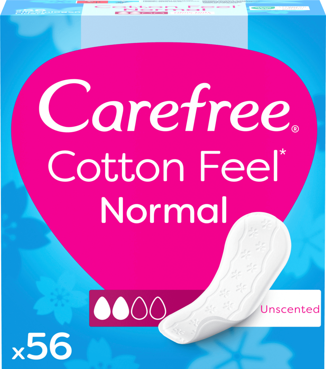 Slipeinlagen Cotton Feel Normal ohne Duft, 56 St