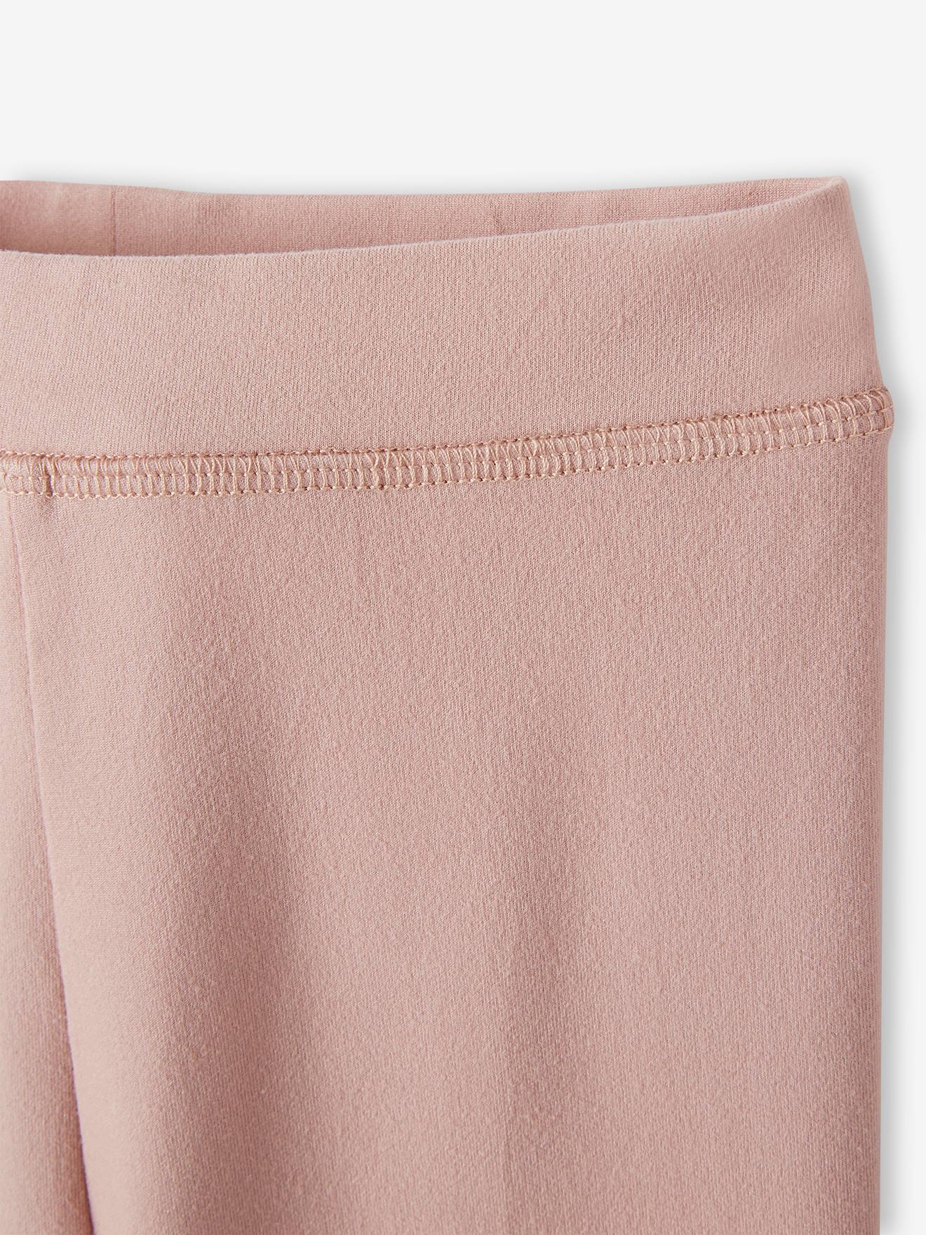 Legging sport Basics fille inscription métallisée terracotta