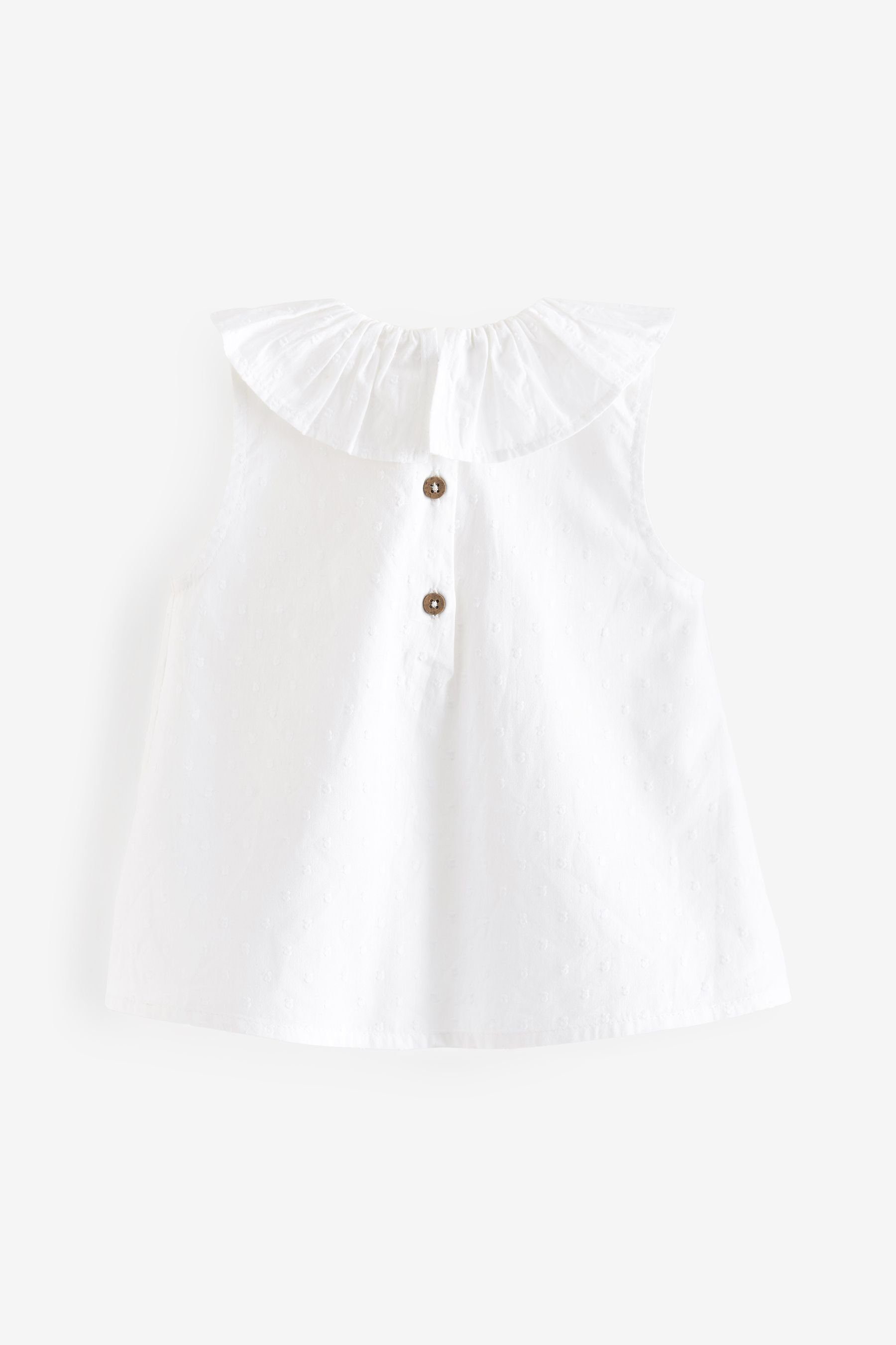 Next Blusentop Bluse mit Rüschenkragen (1-tlg)