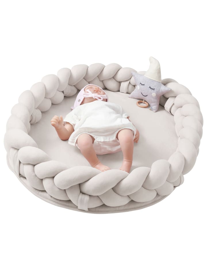 nordic coast company  Baby Nest geflochten 3 in 1 Natur günstig kaufen onesize