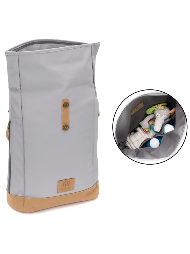 fillikid Wickelrucksack Berlin in Stone Grey günstig kaufen onesize