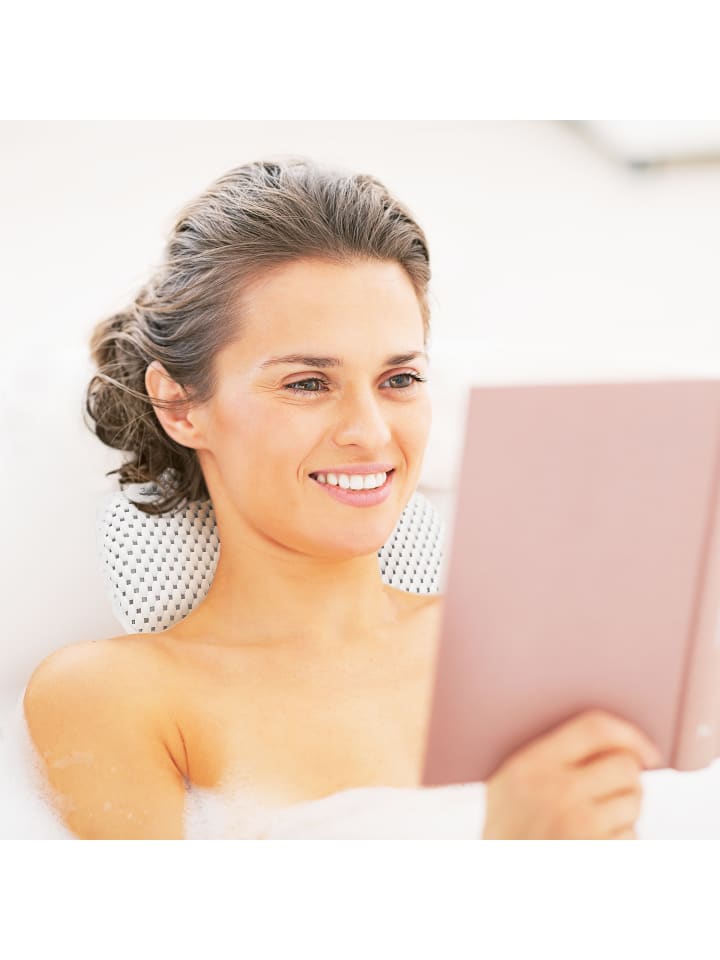 relaxdays Badewannenkissen in Weiß - (B)30,5x (H)19,5 x (T)3,5 cm günstig kaufen onesize
