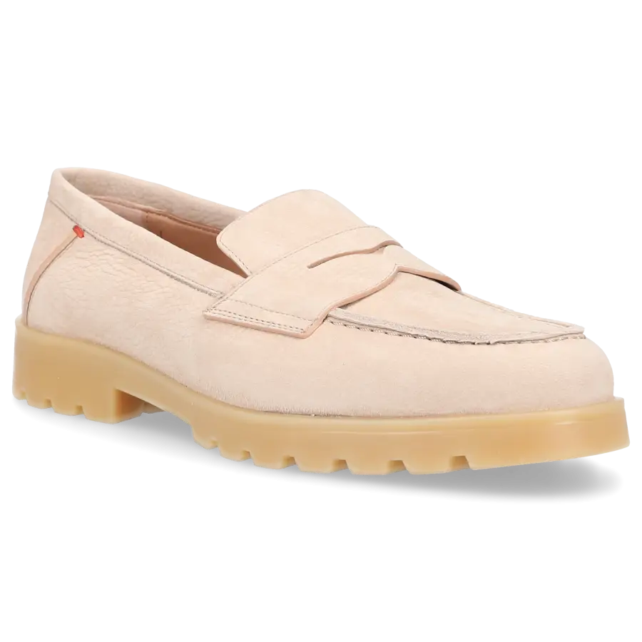 Santoni - Loafer 70644 Nubukleder - beige