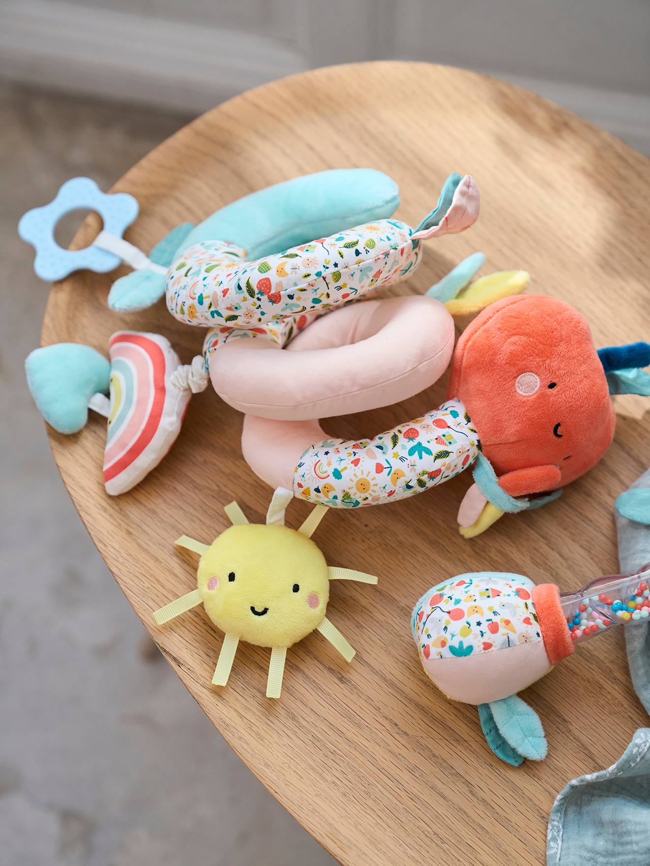 Vertbaudet Baby Activity-Spirale DAS SÜßE LEBEN - rot