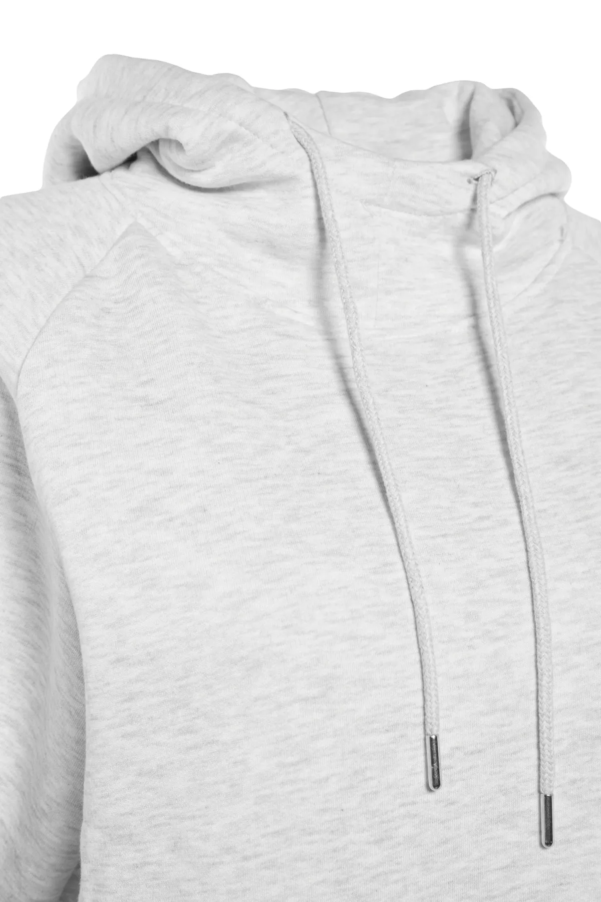 Trendyol Collection  Graues Oversize-Sweatshirt aus Rippstrick mit Kapuze