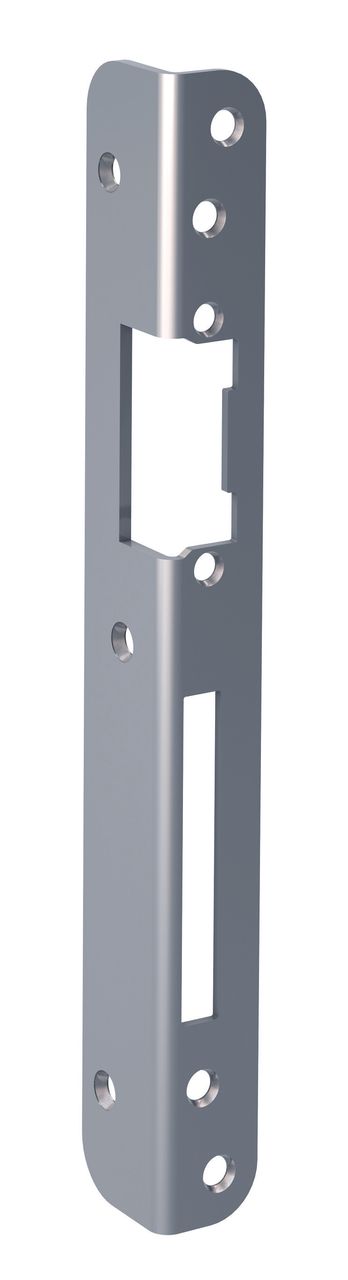 Basi Winkelschliessblech - WS 950 - nickel-silber - rund - 250x25x3 mm - DIN Rechts