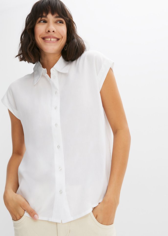 Bluse in Boxy-Form