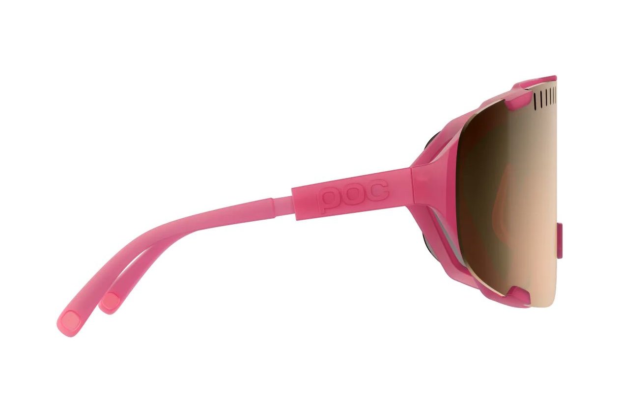 POC Devour - Actinium Pink Translucent/Brown/Silver Mirror