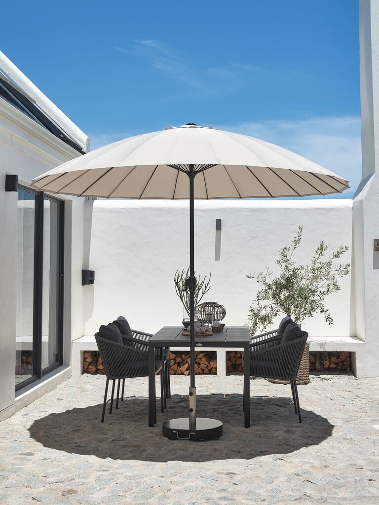 LAMMEHAVE Parasol targowy LAMMEHAVE Ø270 beżowy