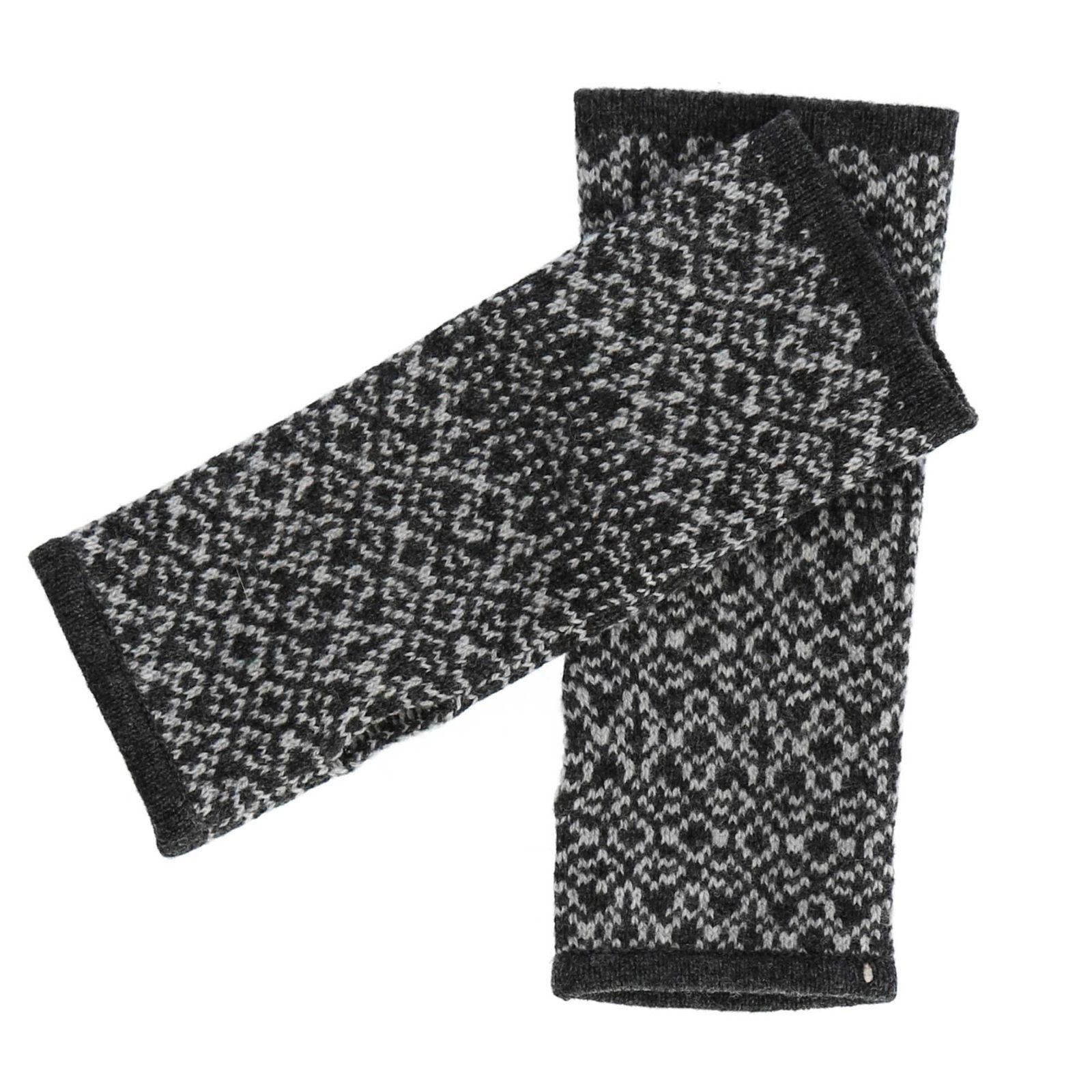 ALMHUBER Armstulpen Damen Armstulpen Handwärmer Pulswärmer Handschuhe Lammwolle Strick