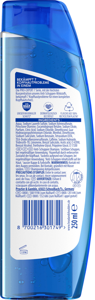 Shampoo Anti-Schuppen ProExpert 7 Anti-Haarverlust, 250 ml