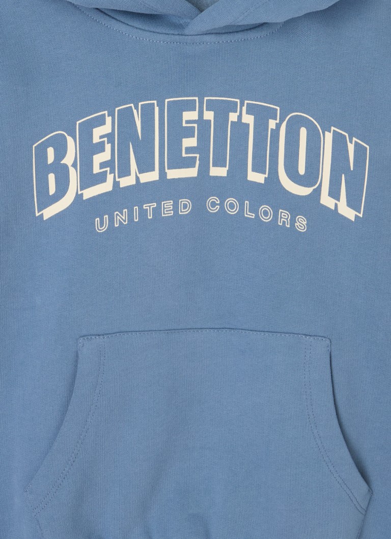 Hanorac Benetton cu logo imprimat
