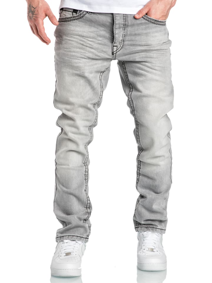 Amaci&Sons Jeans Regular Slim Raleigh in Grau günstig kaufen