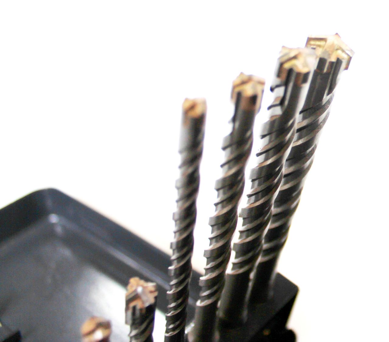 Vago-Tools Bohrer SDS Plus 7 tlg Set doppelter Wendel  Kreuz Quadro
