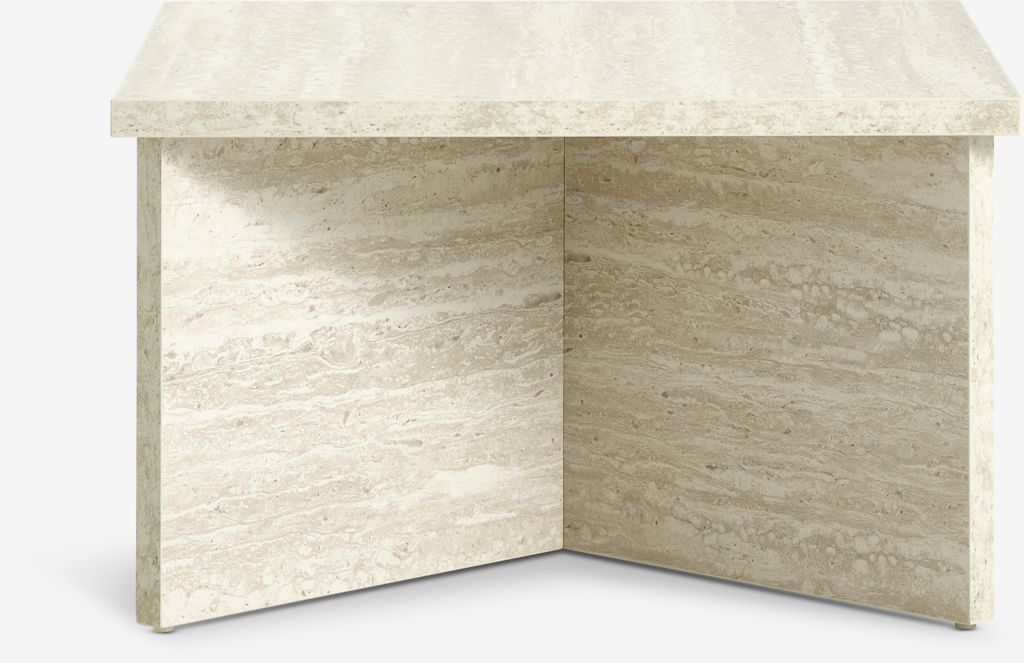 Mesa de centro GELSTED GELSTED 60x60 na cor travertino