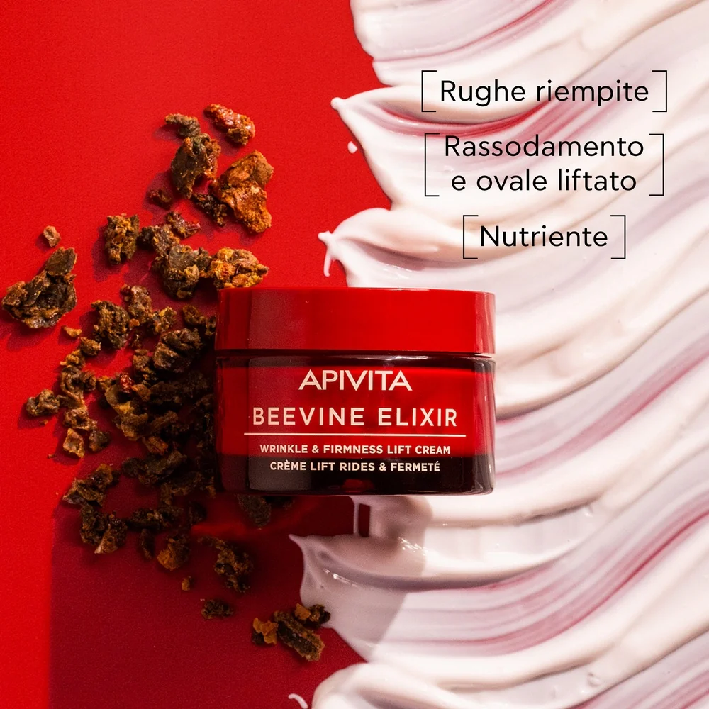 Beevine Elixir krema za učvrstitev kože proti gubam - bogata tekstura - 24-urna nega obraza proti gubam, 24-urna lifting nega obraza