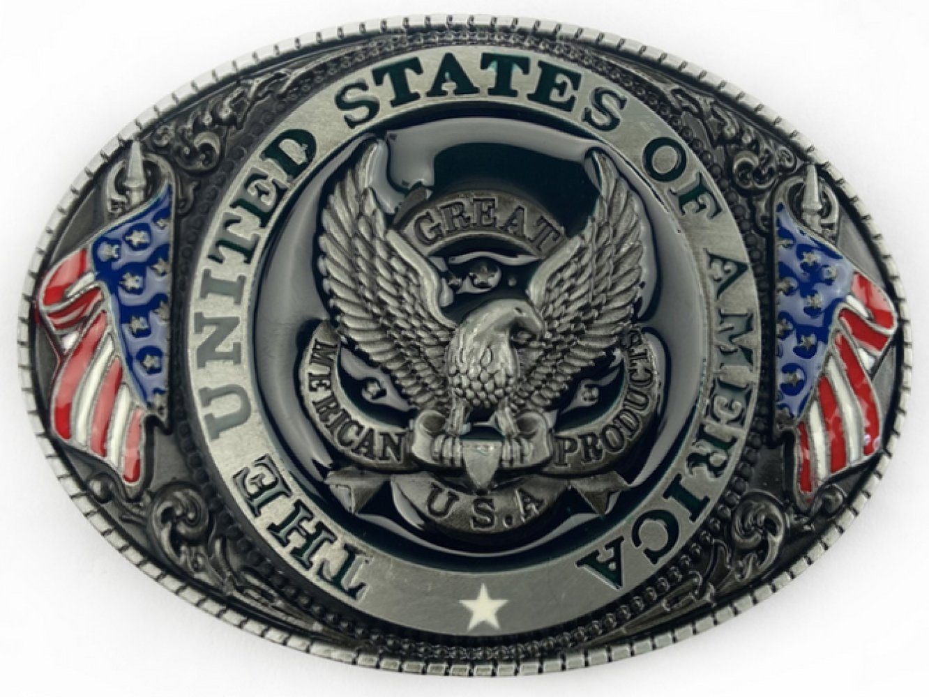 Ware aus aller Welt Gürtelschnalle Amerika Adler US Wappen Gürtelschließe Wechselschnalle Buckle