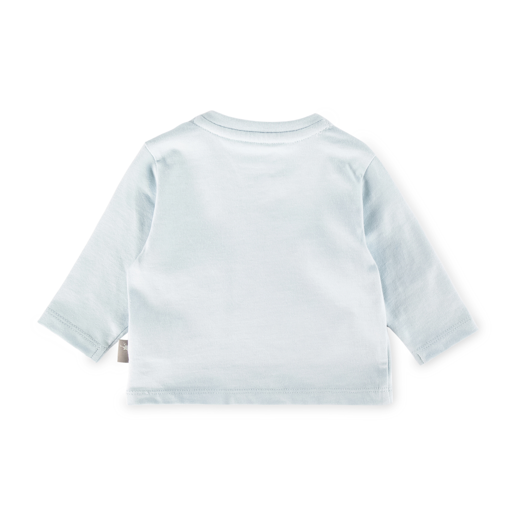Baby Langarmshirt Krönchen Bär, blau