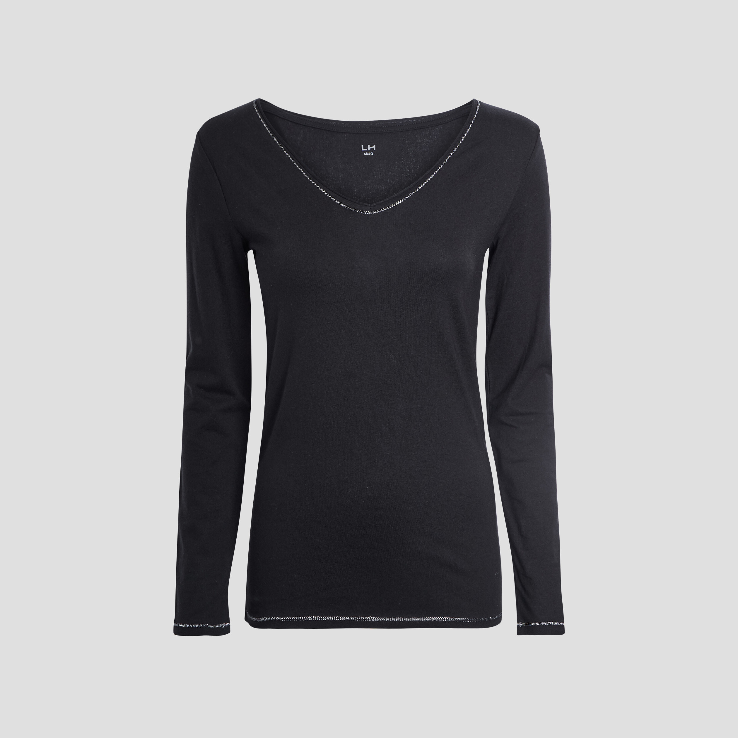 T-shirt manches longues noir femme | La Halle