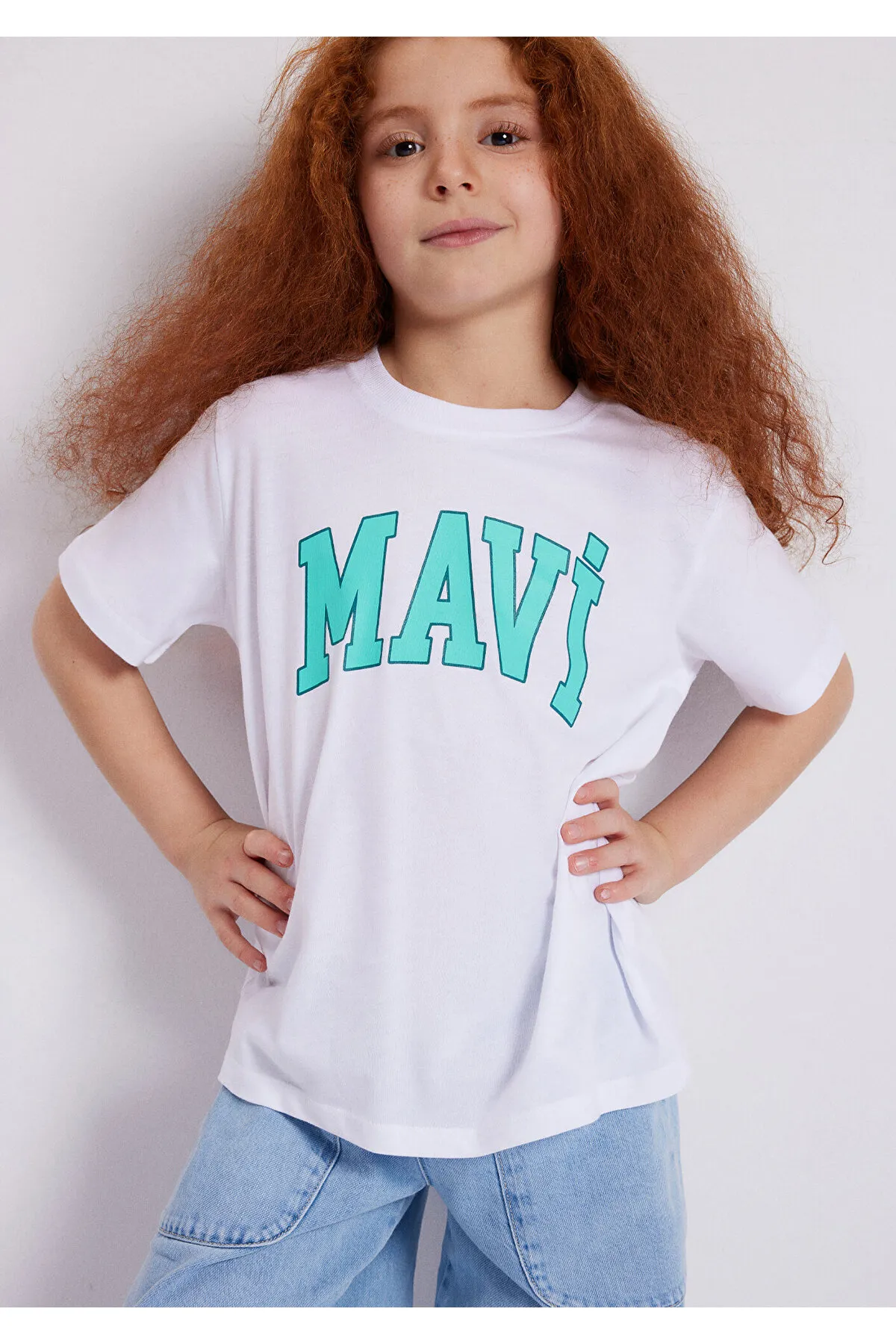 Mavi  Weißes T-Shirt mit Logo-Aufdruck Normale Passform / Normale Passform7610109-620