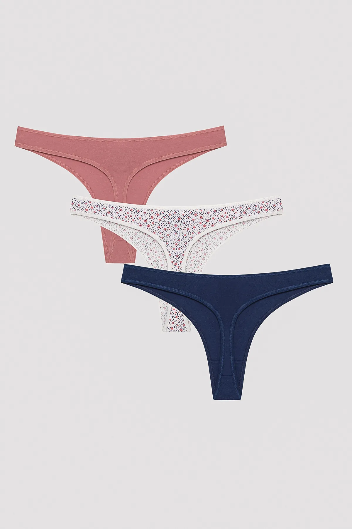 Penti  Dots Trial 3-teiliger mehrfarbiger Tanga