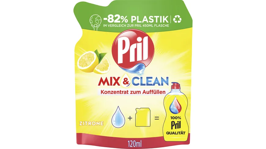 PRIL Handspülmittel Konzentrat Mix & Clean Zitrone 120 ml